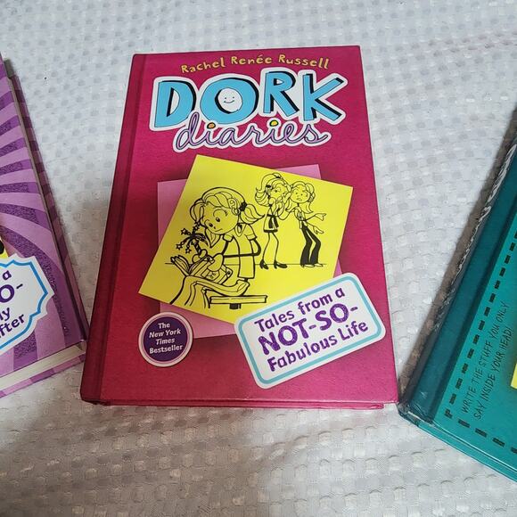 DORK DIARIES EUC 3 BOOK SET HARDBACK - Picture 3 of 6
